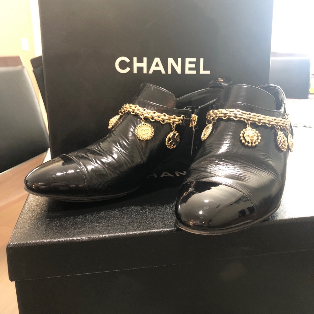 Authentic Chanel short boots